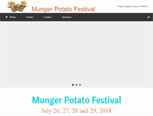 Tablet Screenshot of mungerpotatofest.com
